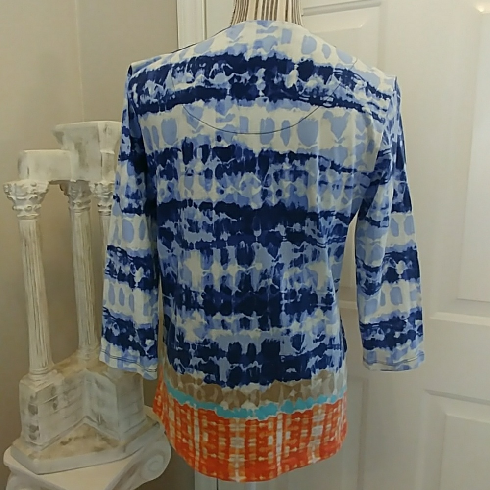 Ruby Rd. Beaded Ombre Striped Tunic - image 5